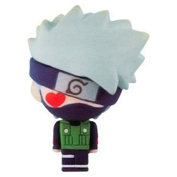 Naruto Kakashi (Reading) Shippuuden Luck & Fortune ~1" Mini-Figure Zipper Pull (Japanese Imported)