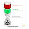 QWORK Industrial Warning Lights, 12-24V LED Stack Tower Lights with Buzzer, Lights, Column Signal Tower Indicator Lamp Beacon, Continuous/Flashing Light Switchable, 2 Layer