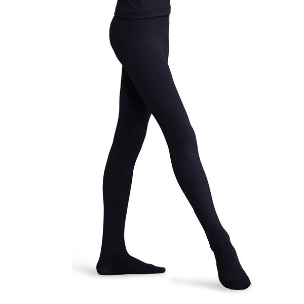 Capezio Big Boys' Tactel Footed Tight, Black, X-Large