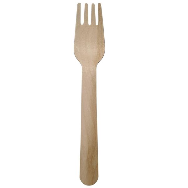 Wooden Forks Biodegradeable & Disposable Pack of 300