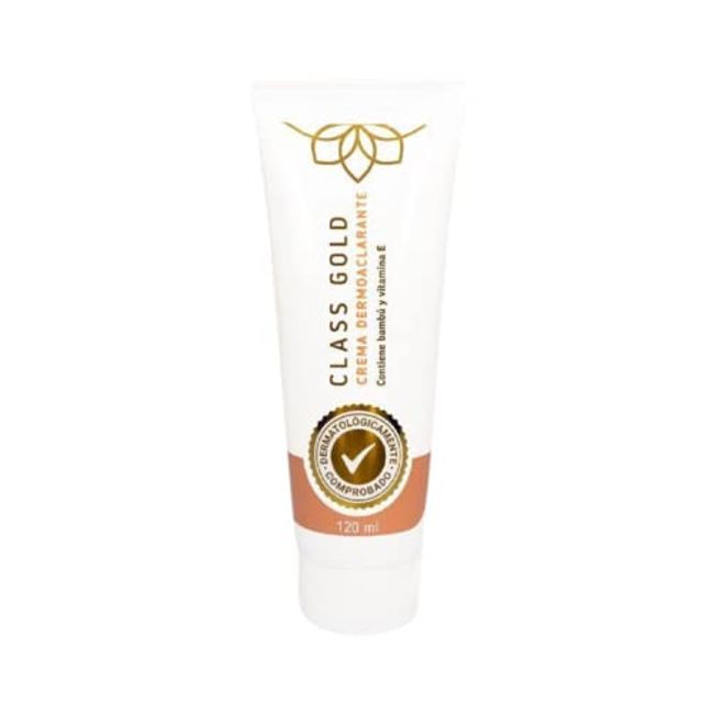 Dermoaclarante Crema Tamaño Grande Class Gold Cosmetics Body Cream,Natural Skin Cream with Vitamin E 120 ml,4.05 Fl Oz (Pack of 1)