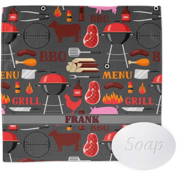 YouCustomizeIt Personalized Barbeque Washcloth