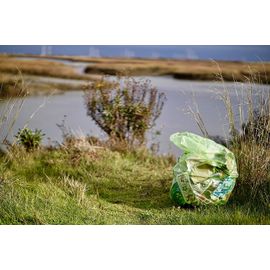 Green Plain Biodegradable Garbage Bag