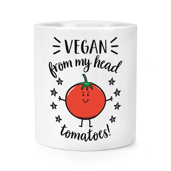 Vegan from My Head Tomatoes Makeup Brush Pencil Pot