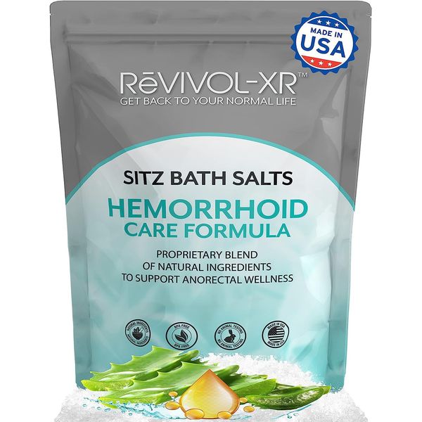 Sitz Bath Mix for Hemorrhoids Soothing Soak Basin, 20 Potent Ingredients in 1 Concentrated Pouch. Not Just Salt- It's Potent Wellness to Make 15 Toilet Seat Basin Sit Soaks.