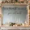 Wedding Seating Chart Decal Our Favorite People Mirror Stickers Removable Let...
