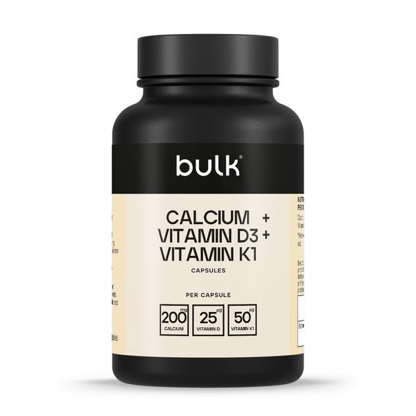 Bulk Calcium, Vitamin D3 and Vitamin K1 Capsules, 1000 mg, Pack of 270, Packaging May Vary