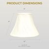 Royal Designs BS-717-12EG Twisted Pleat Basic Lamp Shade, 6 x 12 x 9, Eggshell