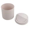 Cadineer Desktop Bin, Mini Trash Can With Swing Top Lid, Small Dustbin (Pink)
