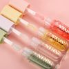Mrettick Plumping Lip Oil 4 Packs Hydrating Lip Glow Oil Fruit Extract Lip Gloss Moisturizing Lip Balm and Tinting for Dry Lips