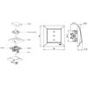 UP shutter switch, rolling shutter, all in one frame, flush-mounted insert and cover (series G1, pure white)