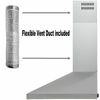 Wall Mount 30" Stainless Steel Seamless Range Hood Kitchen Vent 450CFM LED Light
