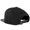 Blackskies Vanguard Snapback Cap Black Men's Baseball Cap Suede Synthetic Leather