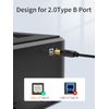 USB C Printer Cable,1M CableCreation USB C to Printer Cable USB C to B, Scanner Cable Printer Cable USB C MIDI Cable Yamaha Casio Digital Piano MIDI Controller DJ Controller, 1M Black