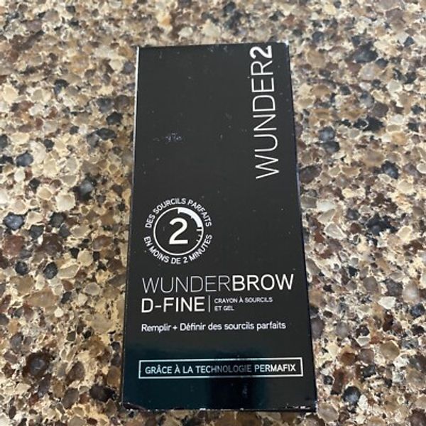 Wunder2 Wunderbrow Angled Dual D-Fine Brow Liner & Gel Shape Blonde new!