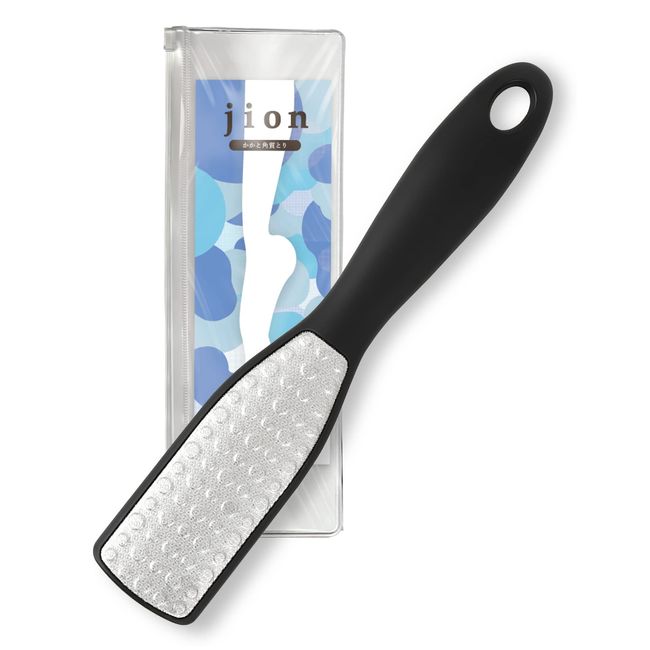 jion [Manicurist Supervised] Heel Exfoliating Remover, Foot Care, Heel File, Fish Eyes, Pumice Stone (Matte Black)