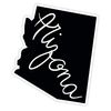 Arizona State Shape - 12" Vinyl Sticker Waterproof Decal