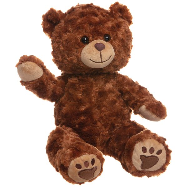 Teddy Tastic - Charlie Chestnut Brown Bear 16" (40cm) Soft Plush Teddy Bear | Stuff your Own | Wishing Heart, Bag of Fluff & Birth Certificate Included (Bear)