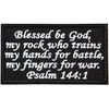 Psalm 144:1 Patch Velcro Attachment Military Airsoft Embroidery Patch