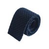 THE COTTON LONDON OPEN WEAVE PLAIN KNITTED TIE – NAVY