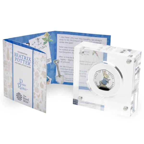 Peter Rabbit™ 2017 UK coloured 50p Silver Proof Coin