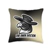 Plague Doctor Throw Pillow
