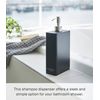 Yamazaki Tower Shampoo Dispenser Black Rectangular