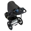 BOB Gear Deluxe Handlebar Console with Tire Pump for Single Jogging Strollers, Black