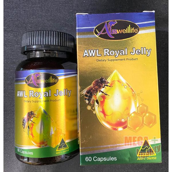 Auswelllife Royal Jelly 2180 60 Capsules