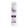 Royal & Langnickel Essentials Aqua-Flo Plastic Refillable Brush Pens, Sizes 4, 7, 10.