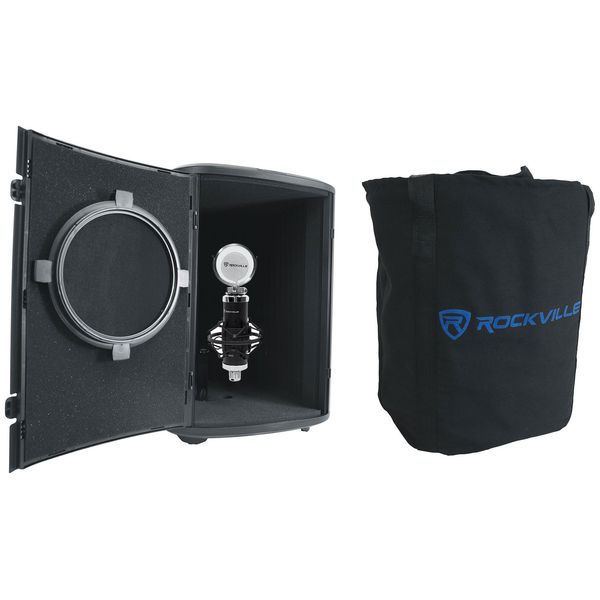 Rockville RCM03 Studio Recording Condenser Microphone Mic+Sound Isolation Box