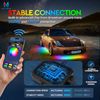 MICTUNING N3 Car Underglow Light Strip Kit Lighting Underbody Multicolor Neon