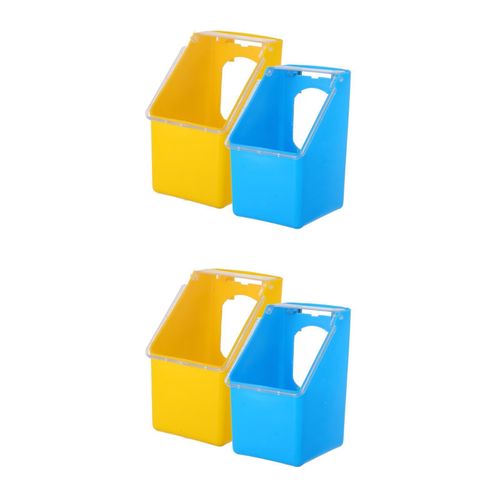 Angoily 4-Piece Pigeon Hanging Box - Food Container, Hanging Feeder, Water Cup & Dispenser for Bird Cages