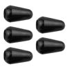 5Pcs 3/5 Way Toggle Tip Knobs Switch Tips Guitar Pickup Selector Switch Cap Electric Guitar Replacement Parts Plastic Guitar Switch Tip Metal Screw On