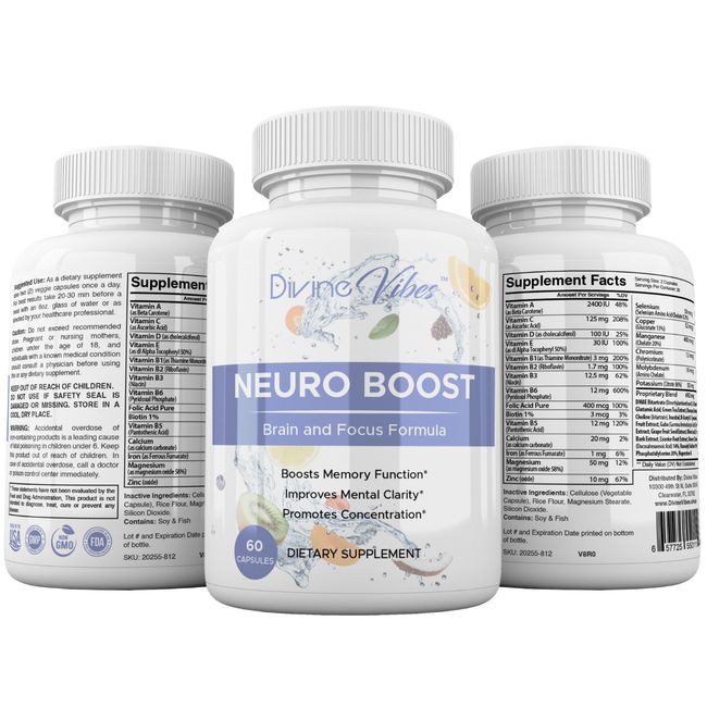 Brain Support Supplement - Focus, Memory, Learning, Accuracy and Concentration