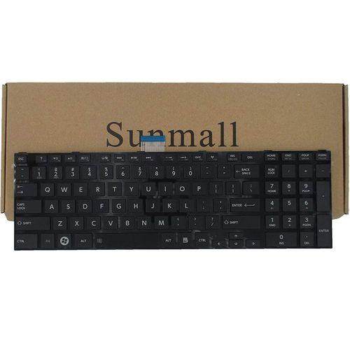 SUNMALL Laptop Keyboard replacement (with FRAME) Compatible with Toshiba Satellite c850 c855 c855d l850 l855 c875 c875d l875d p850 p855 p875d Black US Layout