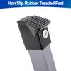 Step Stool Portable Folding Metal Foot Stool Compact One Step Ladder for Kitchen
