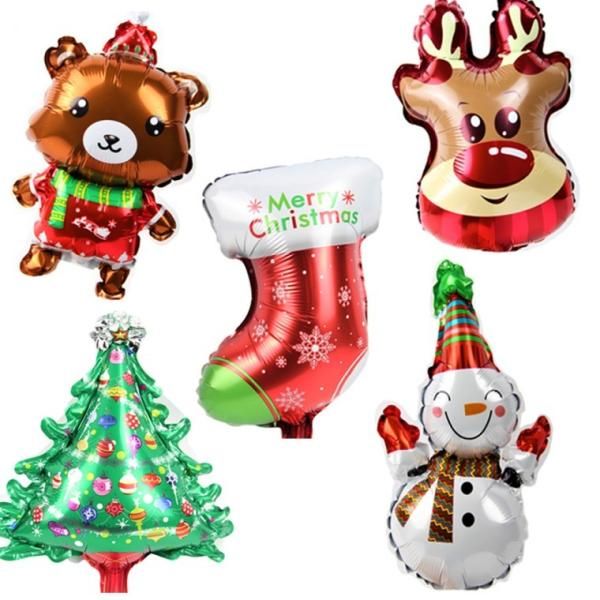 1000 Christmas Party Balloon Mockups 5 Piece Set 1 per Design Christmas Props Party Supplies