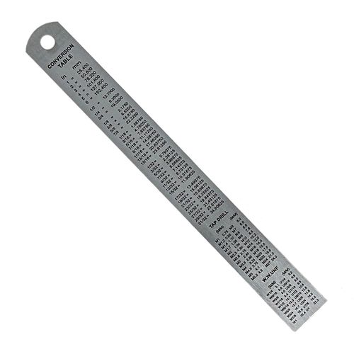 Dapetz ® 6" 15cm 150mm Stainless Steel Ruler Metal Rule Metric Imperial, college, craft, engineering, architectural work and a great addition to any tool box.