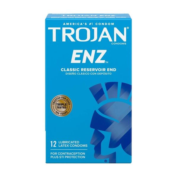 Trojan-Enz Trojan-Enz Lubricated Latex Condoms 12 ct (Quantity of 3)