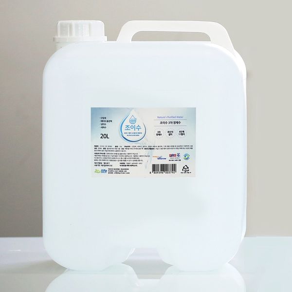 Joysu Purified water Distilled water 3rd sterilization 20L, 3ea