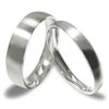 Everstone Couples Matte Silver dome Wedding Band Engagement Titanium Ring Sets