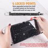 DLseego Case for Switch OLED Model 2021, Glitter Dockable Case PC Back Cover with Flip Shell Compatible with Switch OLED Console,Clear