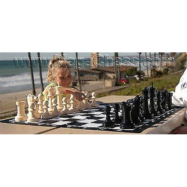 MegaChess Giant Plastic Chess Set with an 8" King