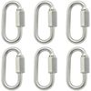 6 PCS 304 Stainless Steel Quick Link Hooks