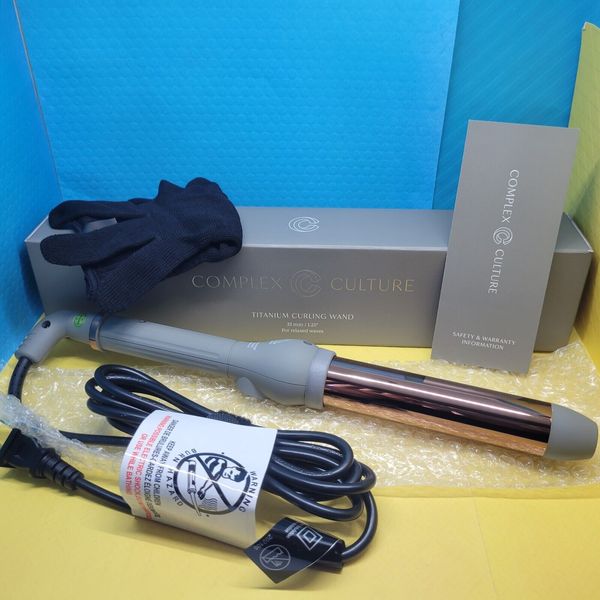 Complex Culture Titanium Curling Wand 32 mm/1.25 in For Relaxed Waves New in Box