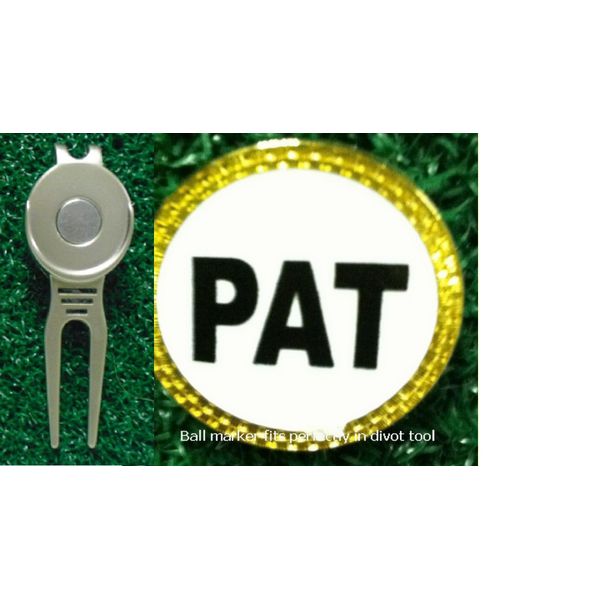 Gatormade Personalized Golf Ball Marker & Divot Tool Pat