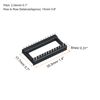sourcing map DIP IC Chip Socket Adapter Flat Pin 28P 2.54mm Pitch 15mm IC Socket for PCB Board Chip, 50 Pack