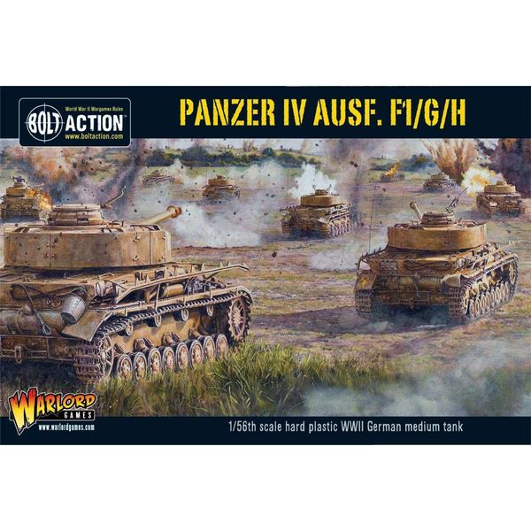 Panzer IV Ausf. F1/G/H medium tank 1:56 / 28mm Plastic Scale Model Tank For Bolt Action by Warlord Games - Highly Detailed World War 2 Miniatures for Table-top Wargaming.