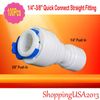 100 Pcs 1/4-3/8 Quick Connect Straight Fitting Connector Push In Under-sink RO